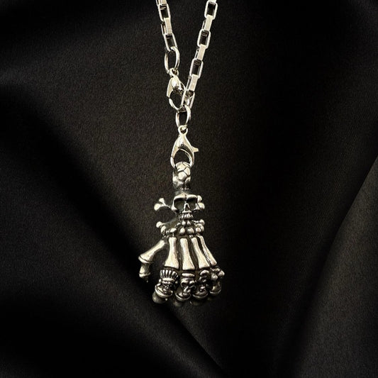 Gothic Skeleton Hand Pendant