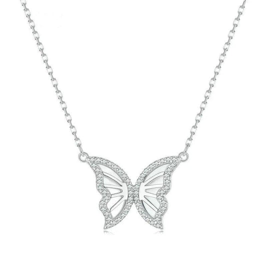 Butterfly Pendant Choker Necklace