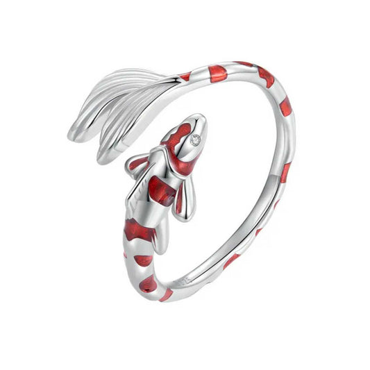 Lucky Fish Adjustable Ring