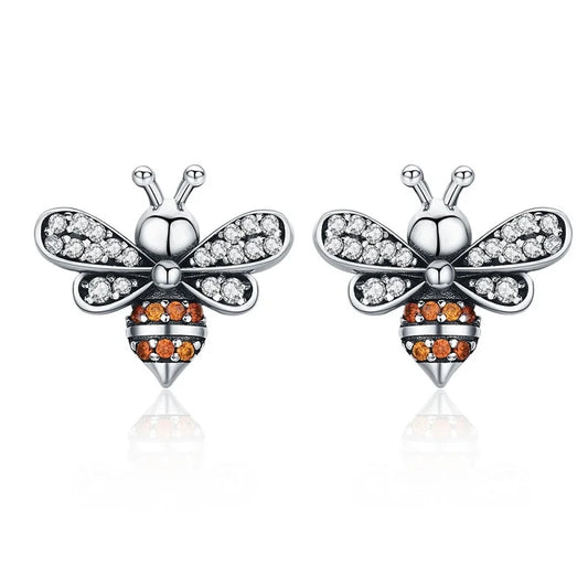 Baby Bee Fashion Crystal Ear Studs