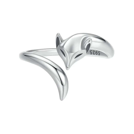 Sterling Silver Fox Ring