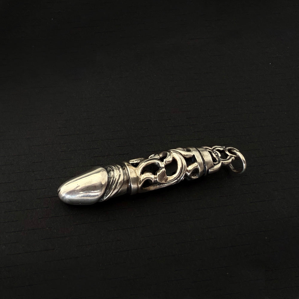 Silver Penis Pendant Art Punk Jewelry