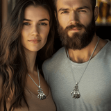 Gothic Skeleton Hand Pendant Necklace