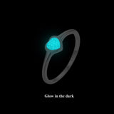 Luminous Heart Signet Ring