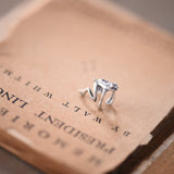 Vintage Sterling Silver Frog Ear Cuff Single