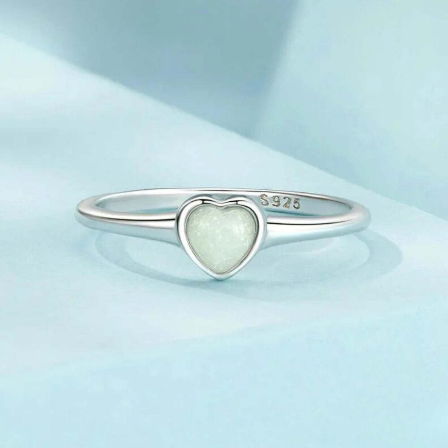 Luminous Heart Signet Ring