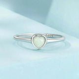 Luminous Heart Signet Ring