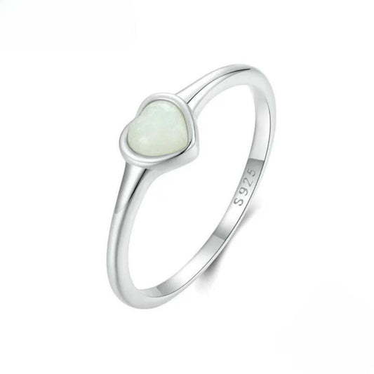 Luminous Heart Signet Ring