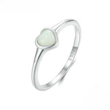 Luminous Heart Signet Ring