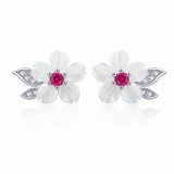 Pure Shell Flower Stud Earring