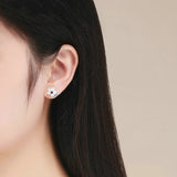 Pure Shell Flower Stud Earring