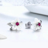 Pure Shell Flower Stud Earring