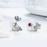 Pure Shell Flower Stud Earring