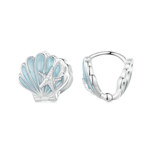 Inlaid Green Zirconia Hoop Earrings