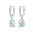 Blue Conch Ear Buckles Sea Shell Drop