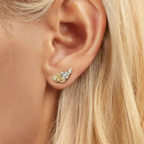 Dainty Angel Wing Stud Earrings