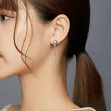 Skull with Cross Stud Earrings