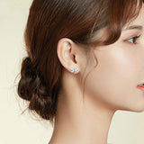 Dragonfly Stud Earrings Silver Jewelry