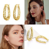 Filigree Vintage Hoop Earrings