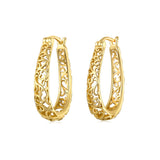 Filigree Vintage Hoop Earrings