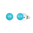 Simple Turquoise Stud Earrings
