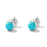 Simple Turquoise Stud Earrings