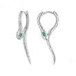 Lovely Black Cat Ear Buckles Hoop Earrings