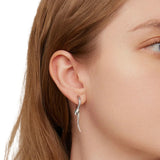Lovely Black Cat Ear Buckles Hoop Earrings