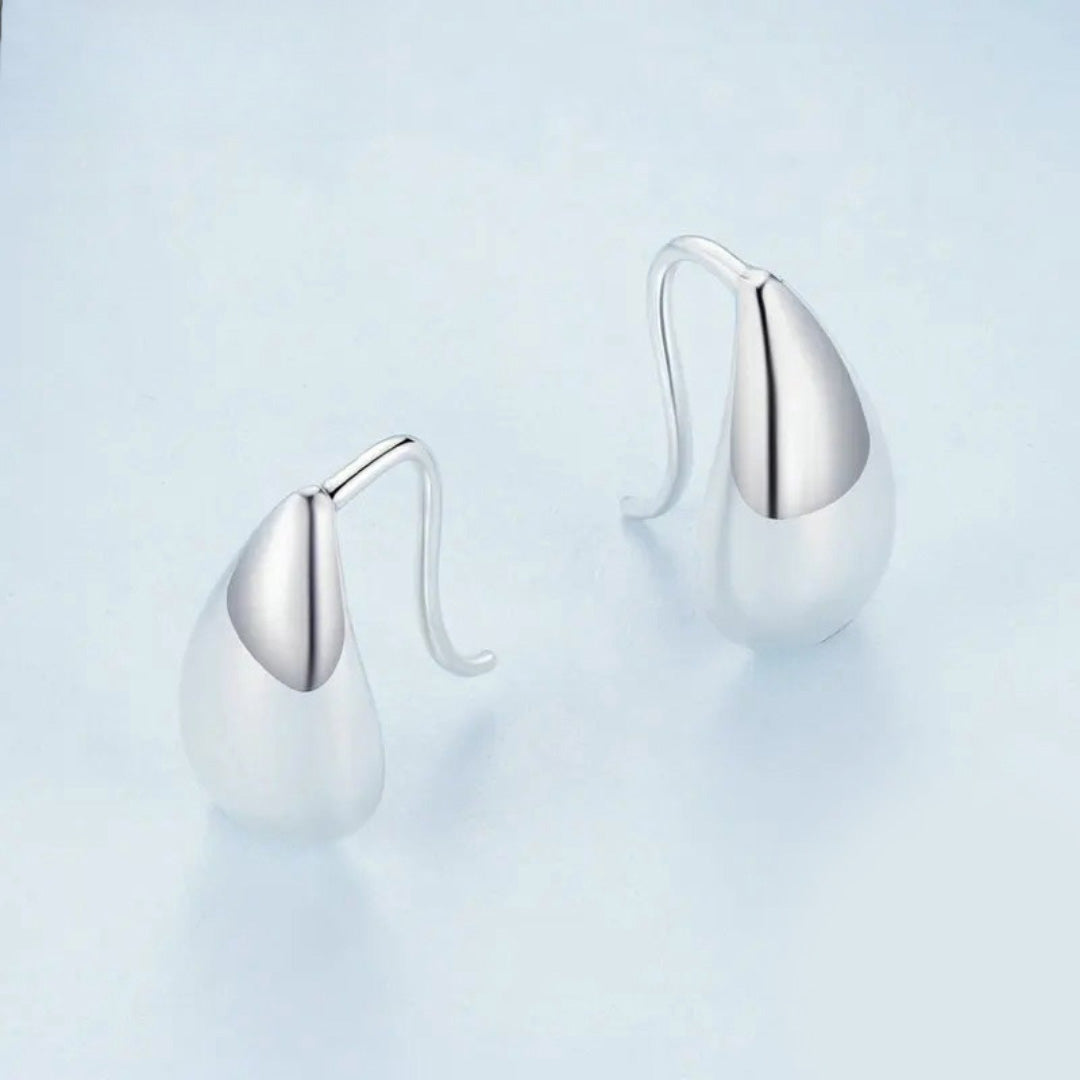 Glossy Waterdrop Stud Earrings
