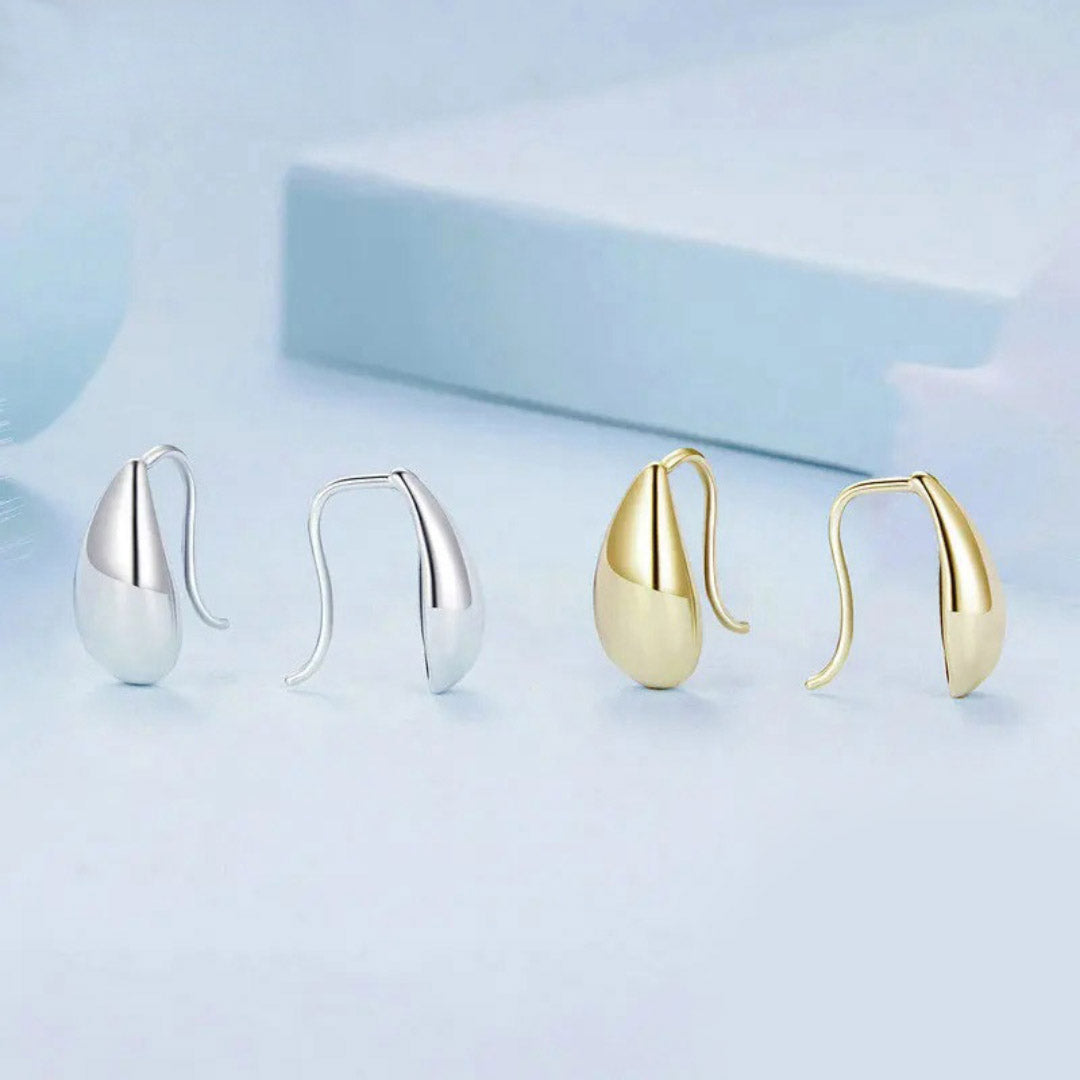 Glossy Waterdrop Stud Earrings