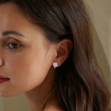 Lucky Four Leaf Clover Stud Earrings