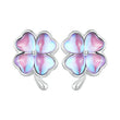 Lucky Four Leaf Clover Stud Earrings