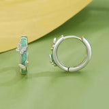 Mint Green Butterfly Ear Buckles