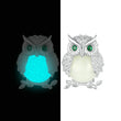 Owl Stud Earrings Luminous Stone