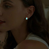 Owl Stud Earrings Luminous Stone