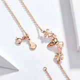 Butterfly and Flower Choker Necklace Korean Style