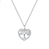 Tree of Life Heart Pendant Necklace