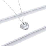 Tree of Life Heart Pendant Necklace