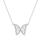 Butterfly Pendant Choker Necklace