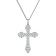 Faithful Crucifix Cross Pendant Necklace Solid Sterling Silver
