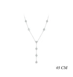 Stackable Clavicle Sparkling Zircon Chain Necklace