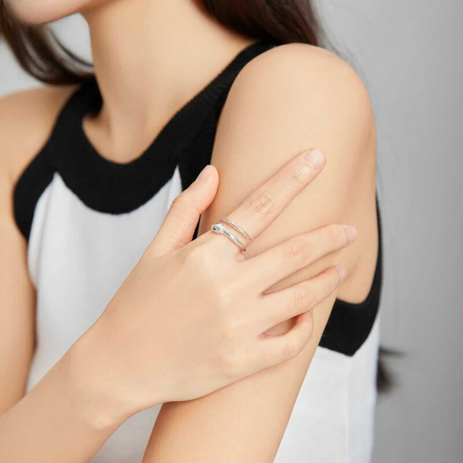 Silver Vintage Open Size Finger Ring