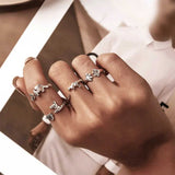 Sterling Silver Giraffe Open Ring