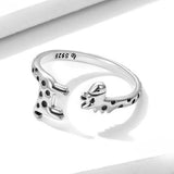 Sterling Silver Giraffe Open Ring