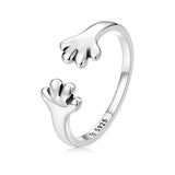 Sterling Silver Giraffe Open Ring