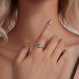 Rose Snake Open Ring