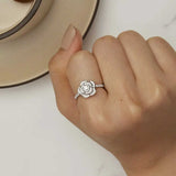 Luxury Rose Sterling Silver Ring