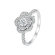 Luxury Rose Sterling Silver Ring