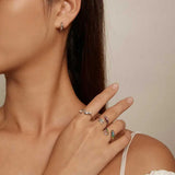 Silver Chameleon Opening Ring