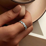Green Four-Leaf Clover Ring